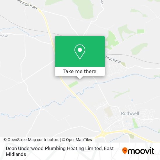 Dean Underwood Plumbing Heating Limited map