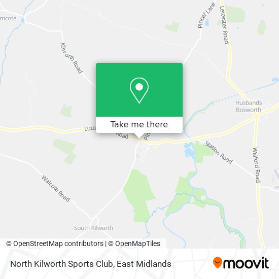 North Kilworth Sports Club map