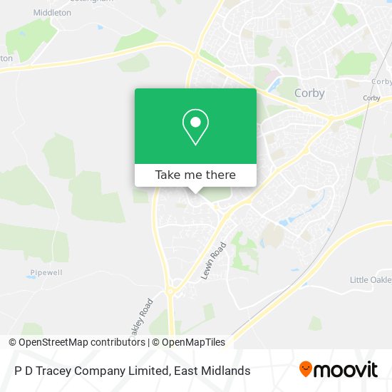 P D Tracey Company Limited map