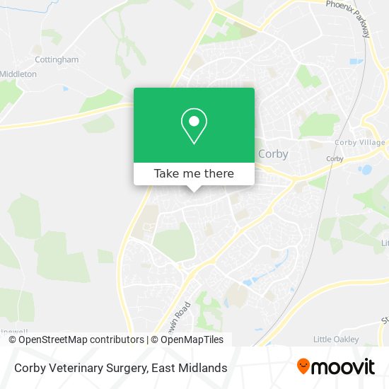 Corby Veterinary Surgery map