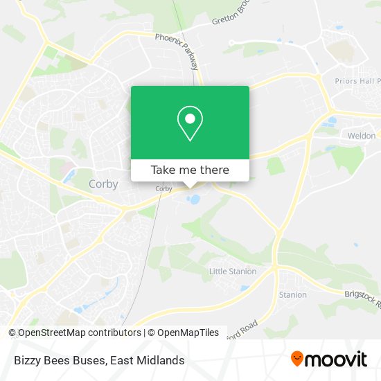 Bizzy Bees Buses map