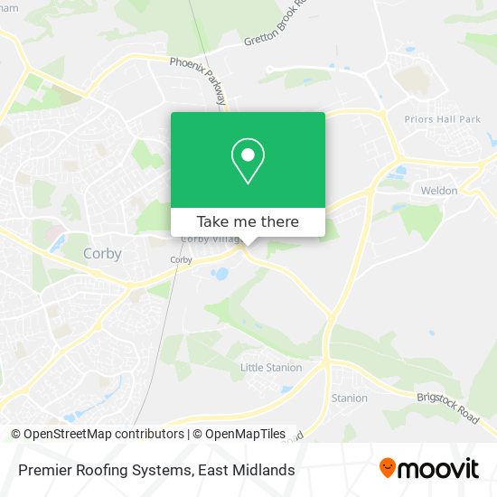 Premier Roofing Systems map