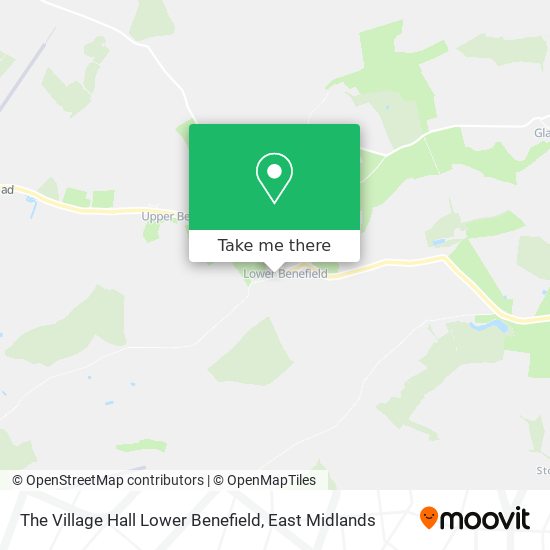 The Village Hall Lower Benefield map