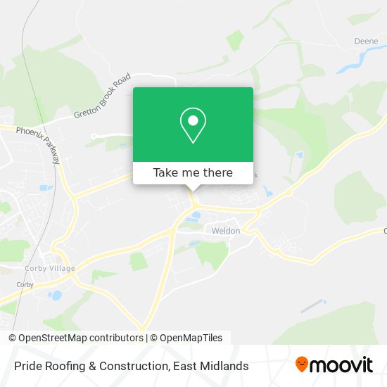 Pride Roofing & Construction map