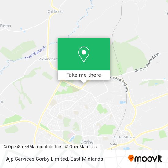 Ajp Services Corby Limited map