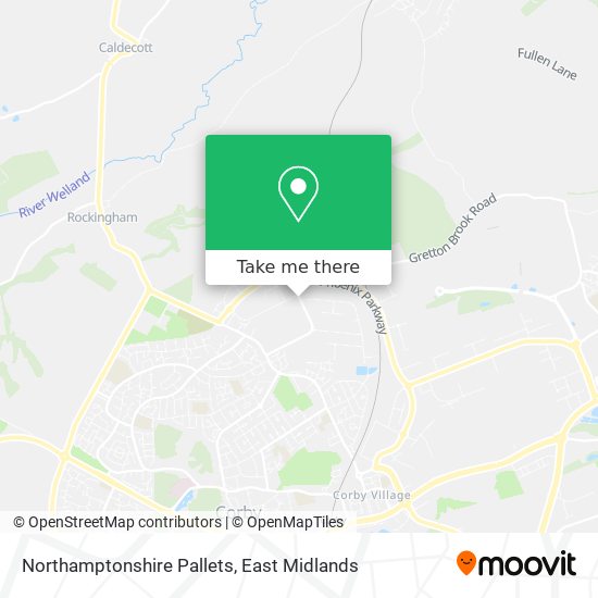 Northamptonshire Pallets map