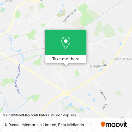 K Russell Memorials Limited map