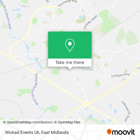 Wicked Events Uk map