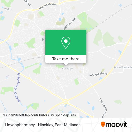 Lloydspharmacy - Hinckley map