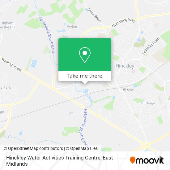 Hinckley Water Activities Training Centre map