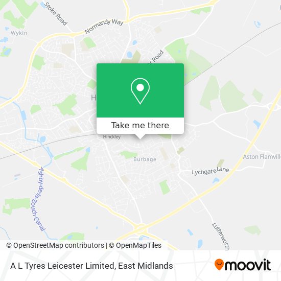 A L Tyres Leicester Limited map