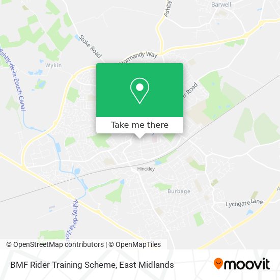 BMF Rider Training Scheme map