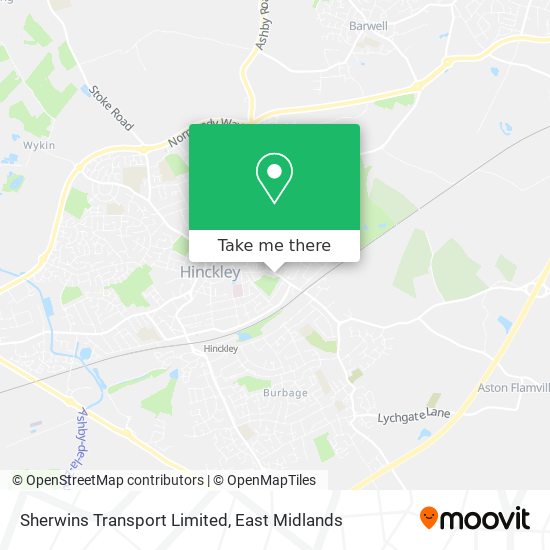 Sherwins Transport Limited map