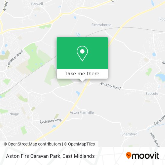 Aston Firs Caravan Park map