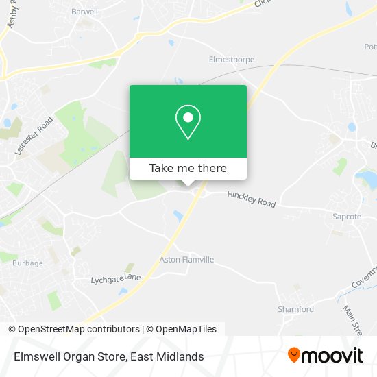 Elmswell Organ Store map