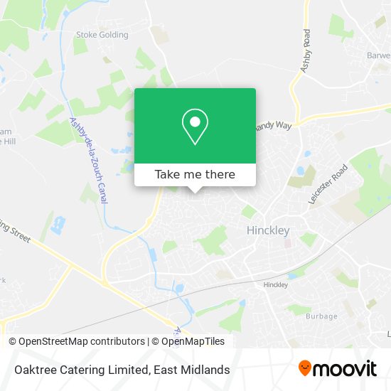 Oaktree Catering Limited map