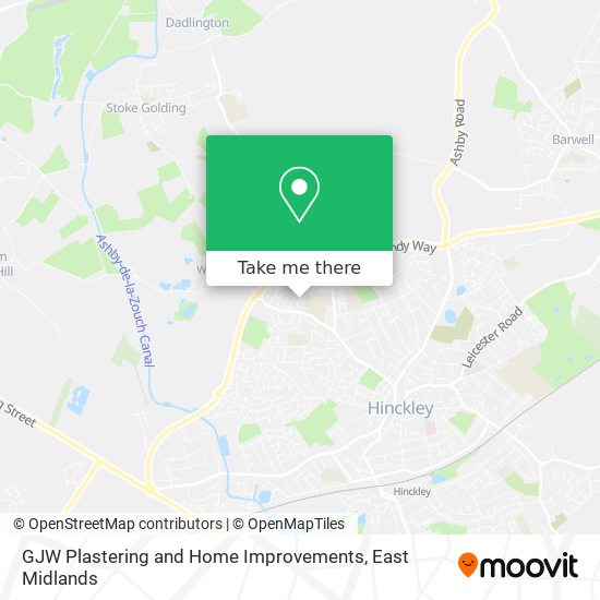 GJW Plastering and Home Improvements map