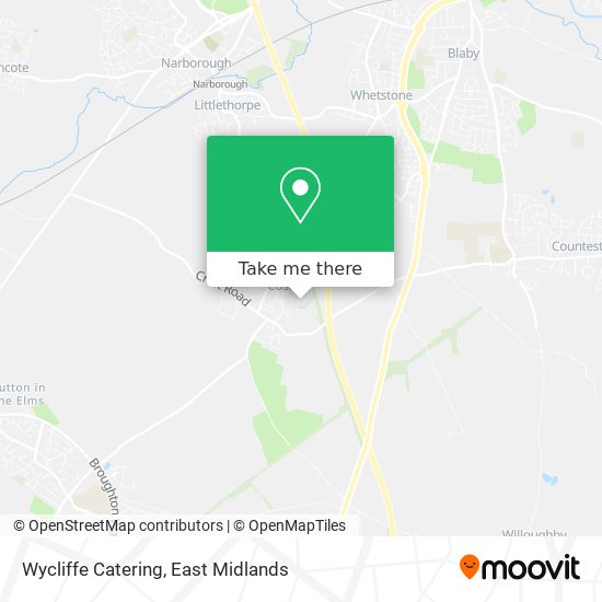 Wycliffe Catering map
