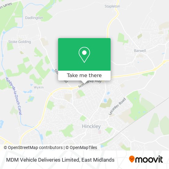 MDM Vehicle Deliveries Limited map