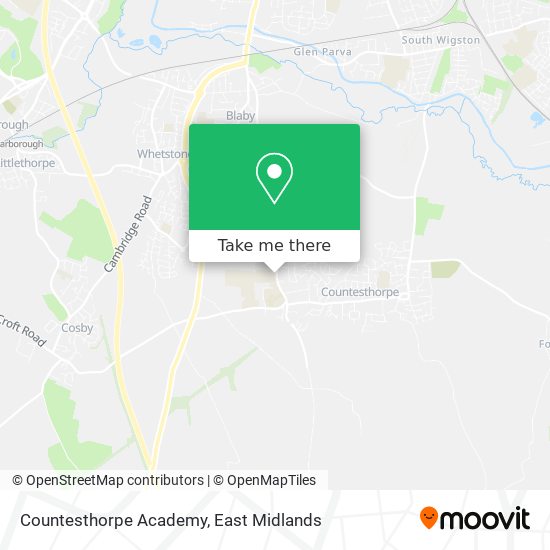 Countesthorpe Academy map