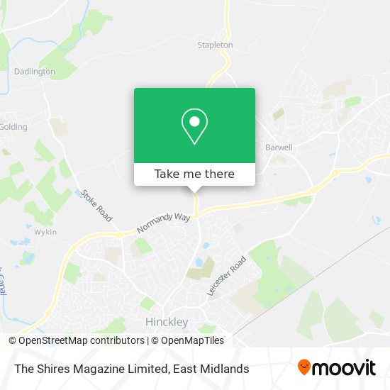 The Shires Magazine Limited map