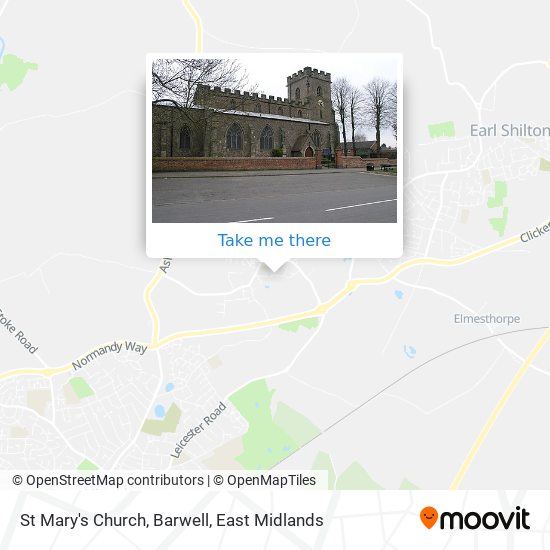 St Mary's Church, Barwell map