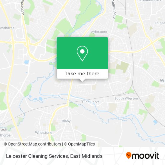 Leicester Cleaning Services map