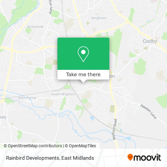 Rainbird Developments map