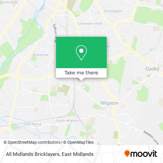 All Midlands Bricklayers map