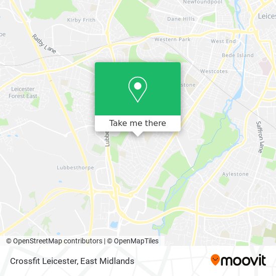Crossfit Leicester map