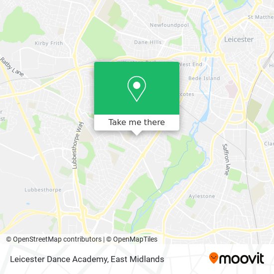 Leicester Dance Academy map