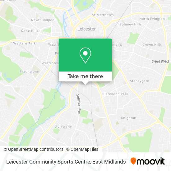 Leicester Community Sports Centre map