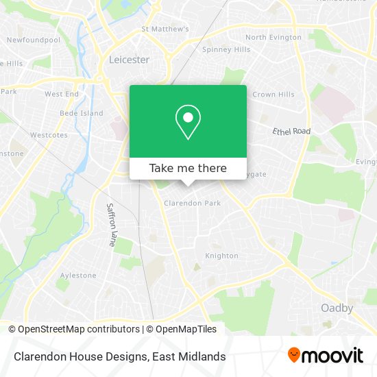 Clarendon House Designs map