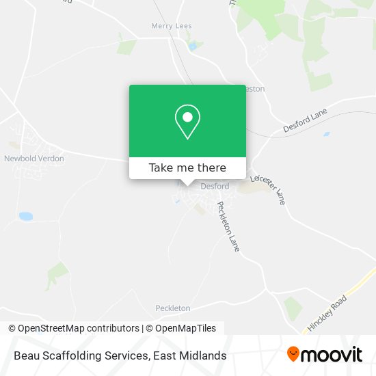 Beau Scaffolding Services map