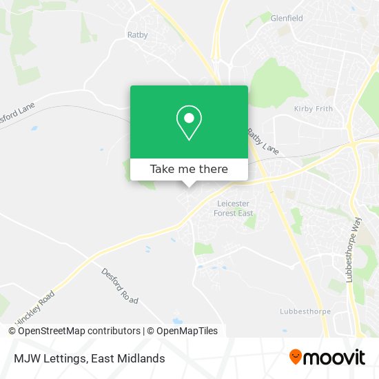 MJW Lettings map