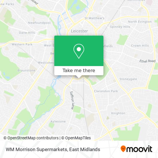 WM Morrison Supermarkets map