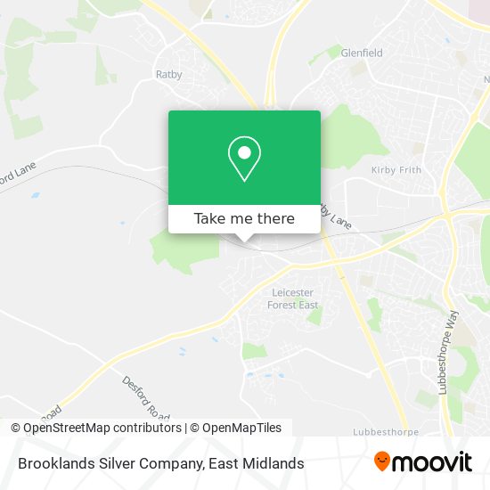 Brooklands Silver Company map