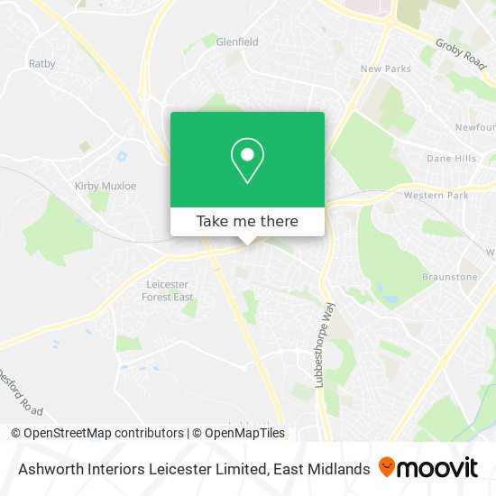 Ashworth Interiors Leicester Limited map