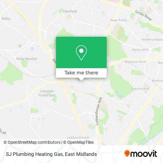 SJ Plumbing Heating Gas map