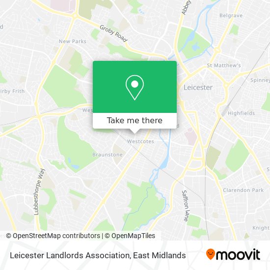 Leicester Landlords Association map