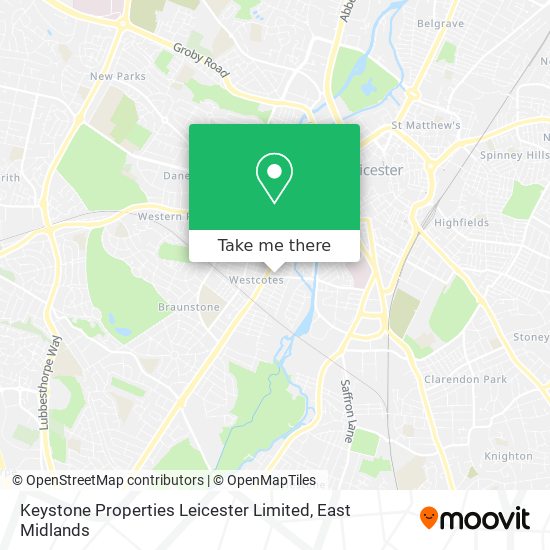 Keystone Properties Leicester Limited map