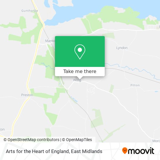 Arts for the Heart of England map