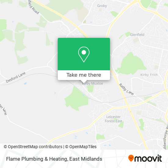 Flame Plumbing & Heating map