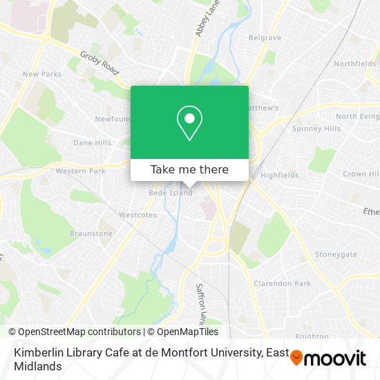 Kimberlin Library Cafe at de Montfort University map
