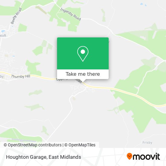 Houghton Garage map