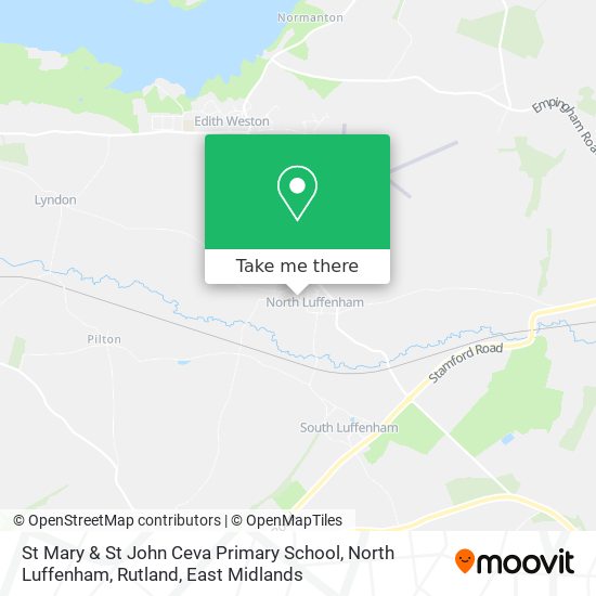 St Mary & St John Ceva Primary School, North Luffenham, Rutland map