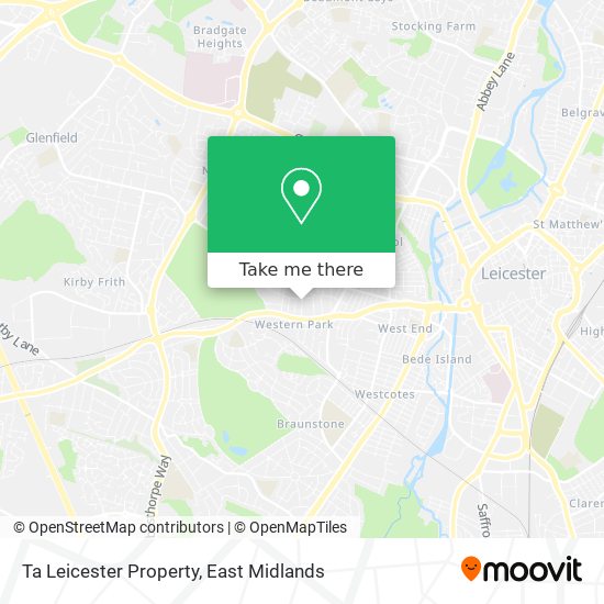 Ta Leicester Property map