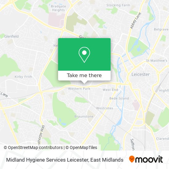 Midland Hygiene Services Leicester map