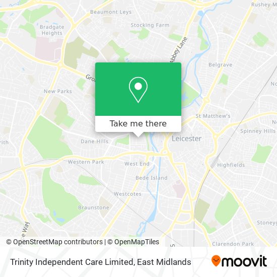 Trinity Independent Care Limited map