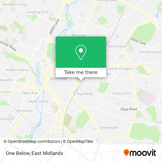 One Below map